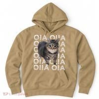 Oia Cat Meme I Wake Up Engage In Tomfoolery Oiia Cat Spinnin Hoodie thumb 0