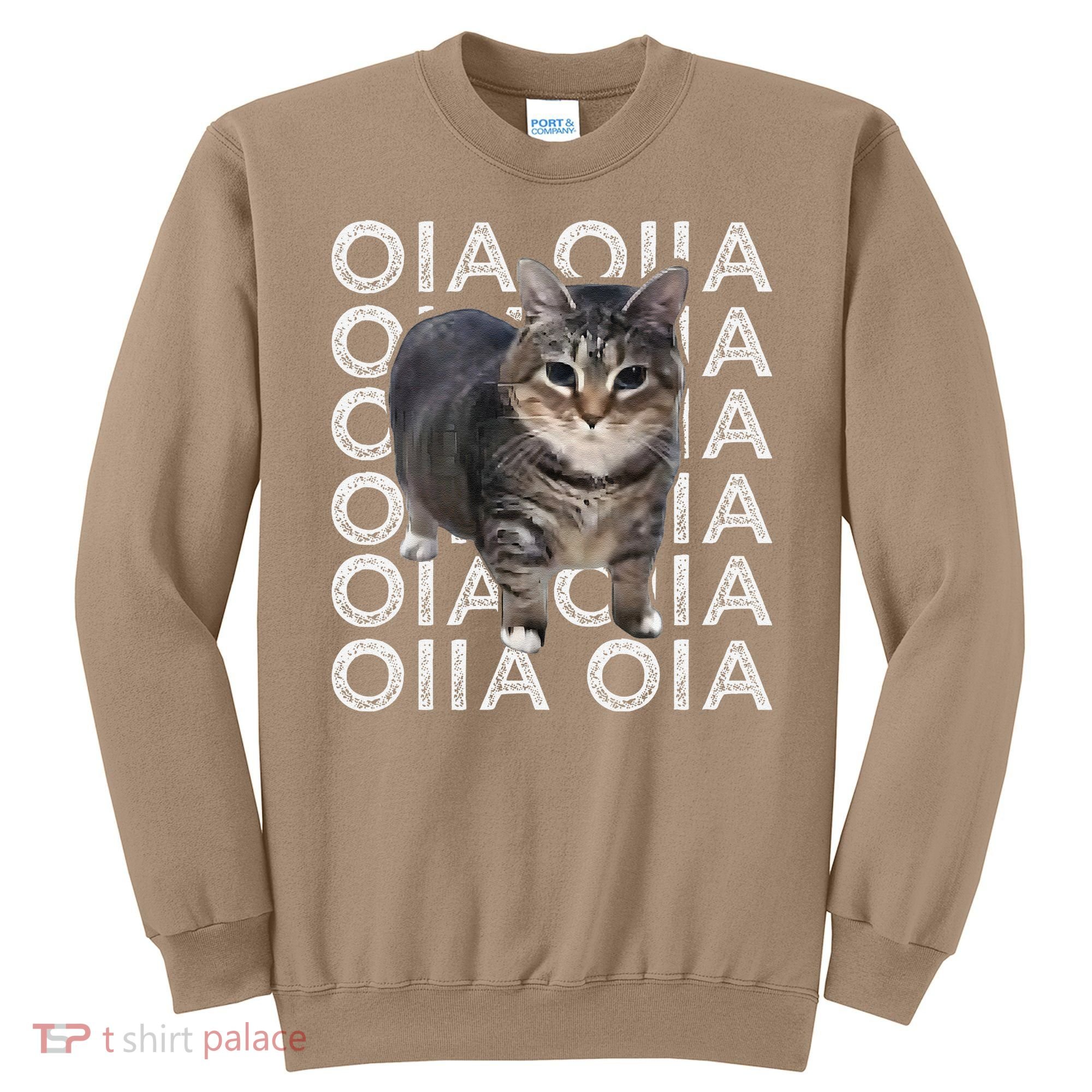 Oia Cat Meme I Wake Up Engage In Tomfoolery Oiia Cat Spinnin Sweatshirt