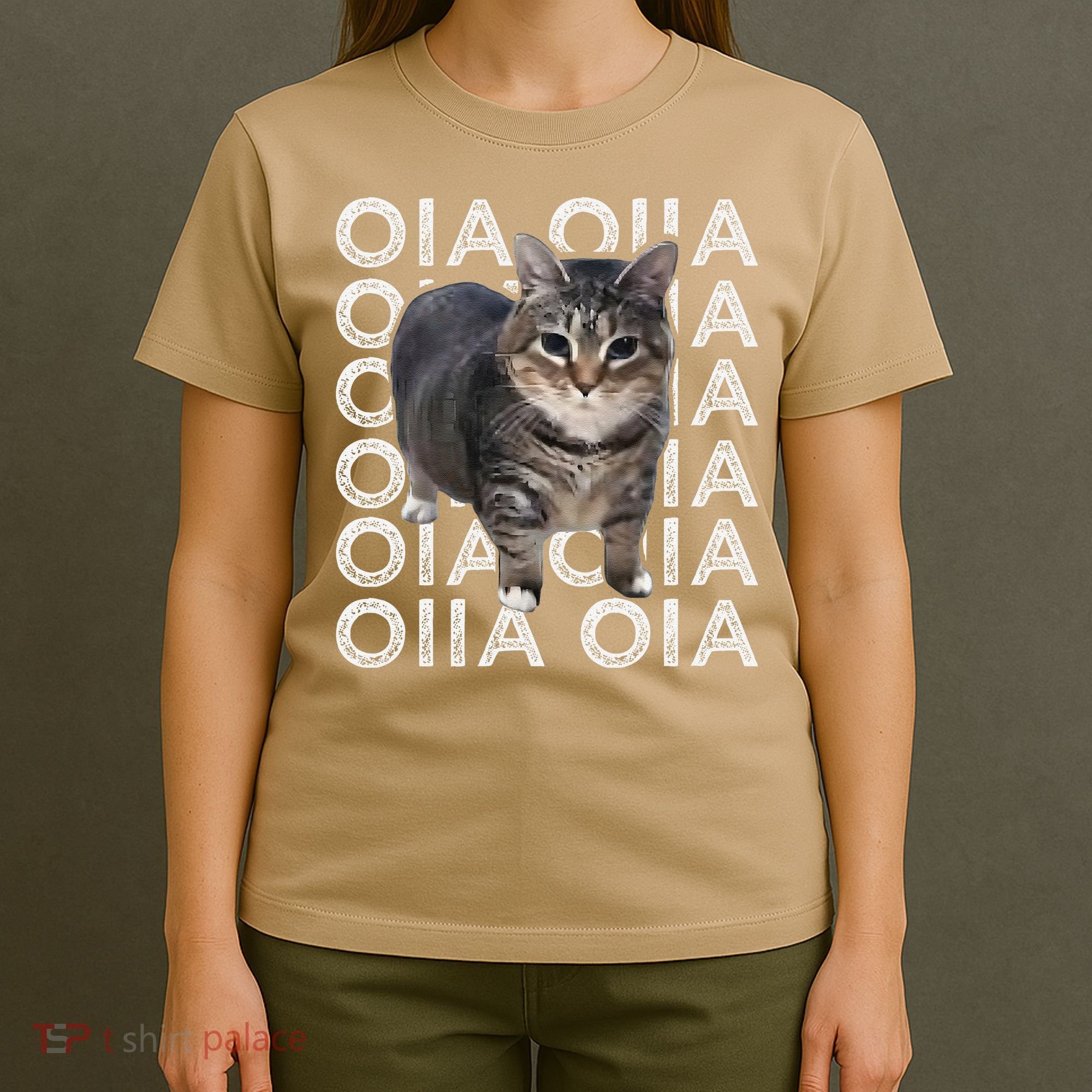 Oia Cat Meme I Wake Up Engage In Tomfoolery Oiia Cat Spinnin T-Shirt