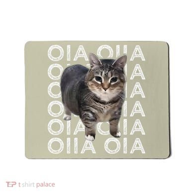 Oia Cat Meme I Wake Up Engage In Tomfoolery Oiia Cat Spinnin Mousepad