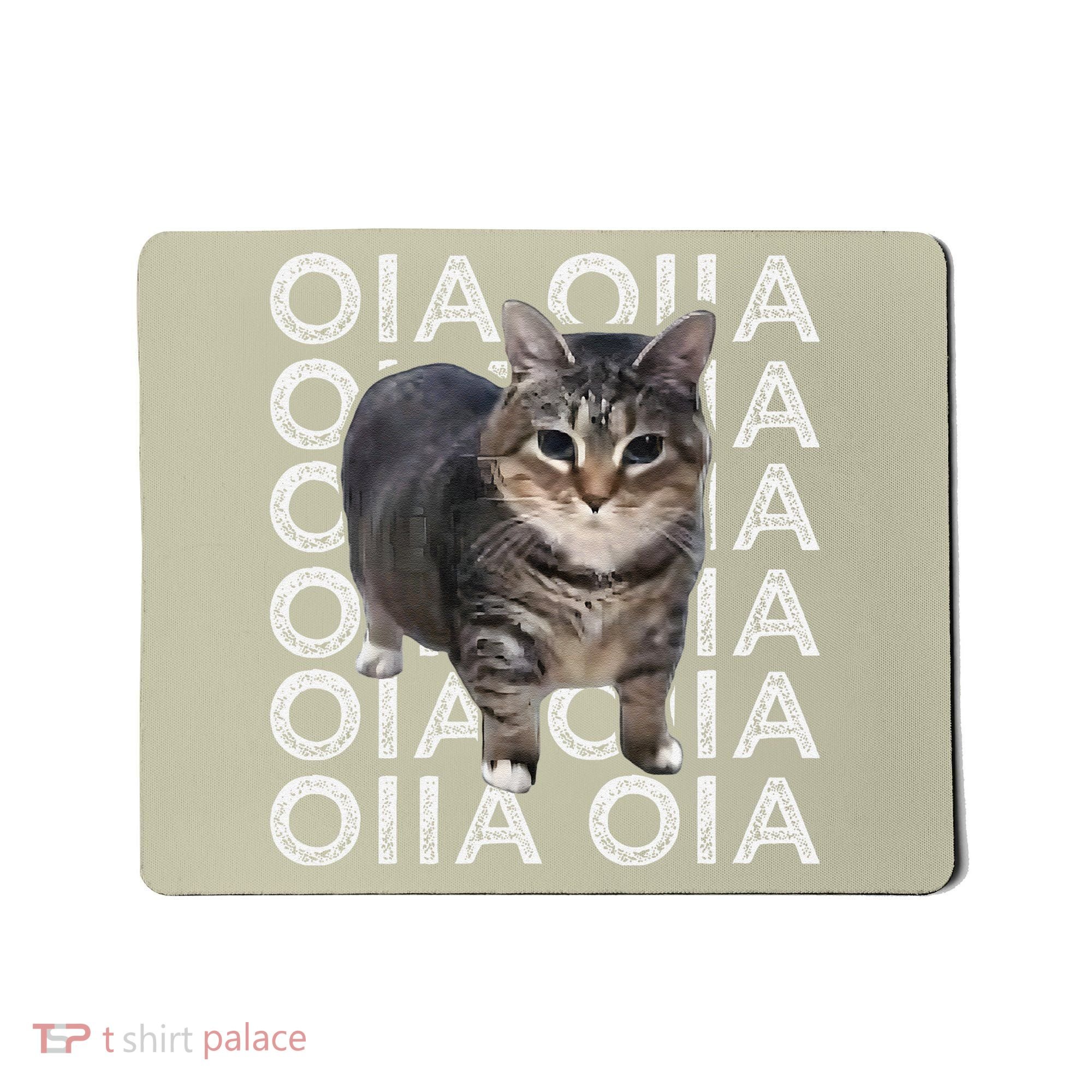 Oia Cat Meme I Wake Up Engage In Tomfoolery Oiia Cat Spinnin Mousepad