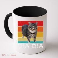 Oia Cat Meme I Wake Up Engage In Tomfoolery Oiia Cat Spinnin Coffee Mug thumb 0