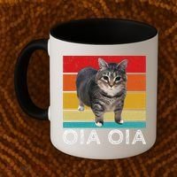 Oia Cat Meme I Wake Up Engage In Tomfoolery Oiia Cat Spinnin Coffee Mug thumb 2