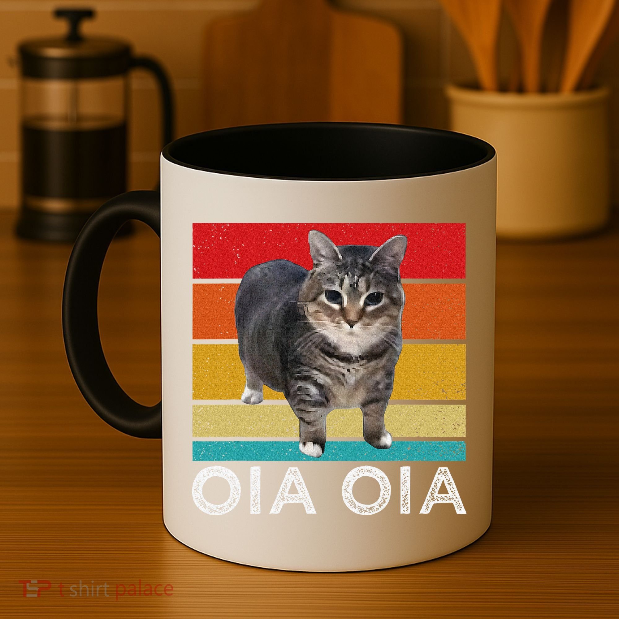 Oia Cat Meme I Wake Up Engage In Tomfoolery Oiia Cat Spinnin Coffee Mug