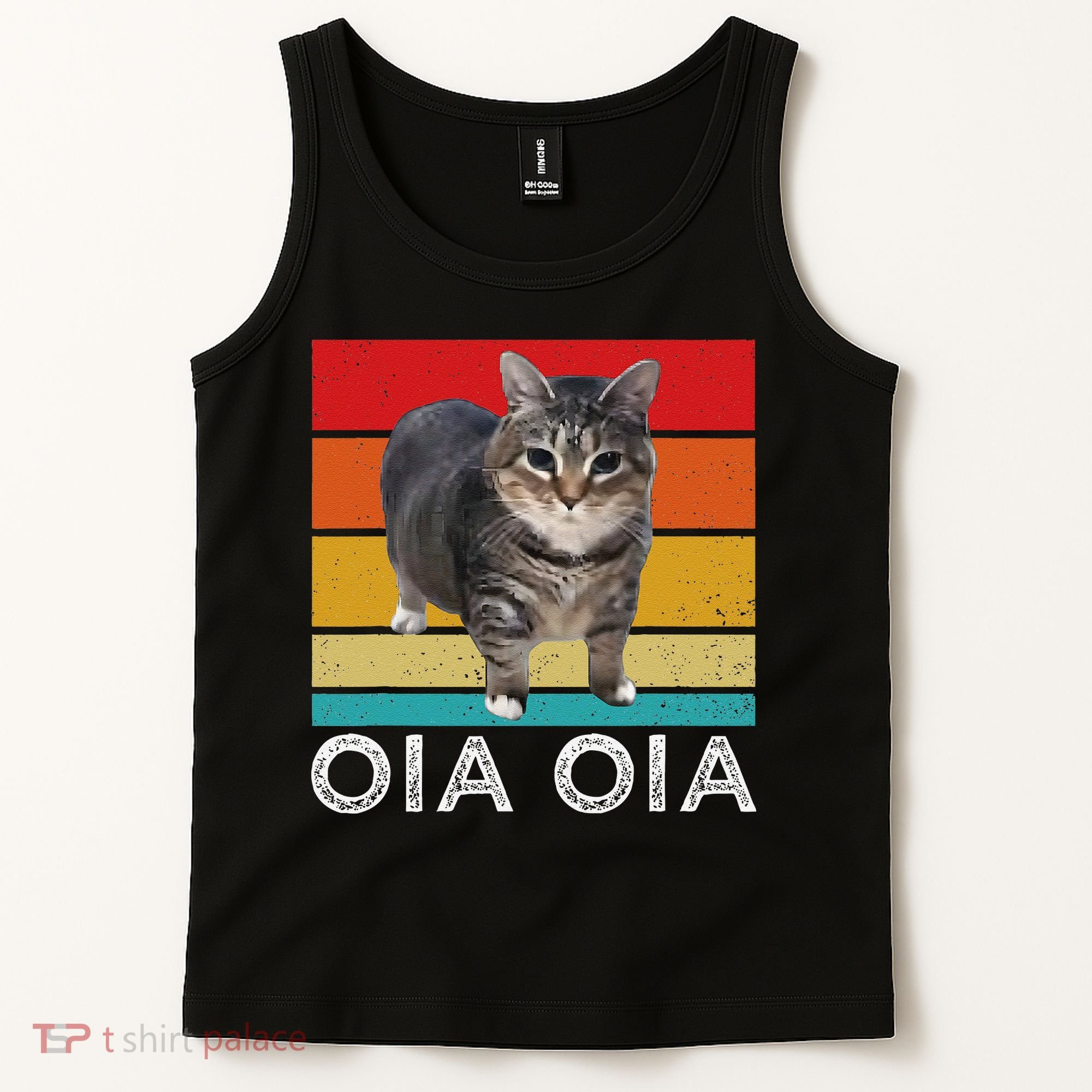 Oia Cat Meme I Wake Up Engage In Tomfoolery Oiia Cat Spinnin Tank Top