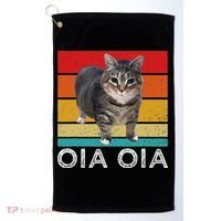 Oia Cat Meme I Wake Up Engage In Tomfoolery Oiia Cat Spinnin Golf Towel thumb 0