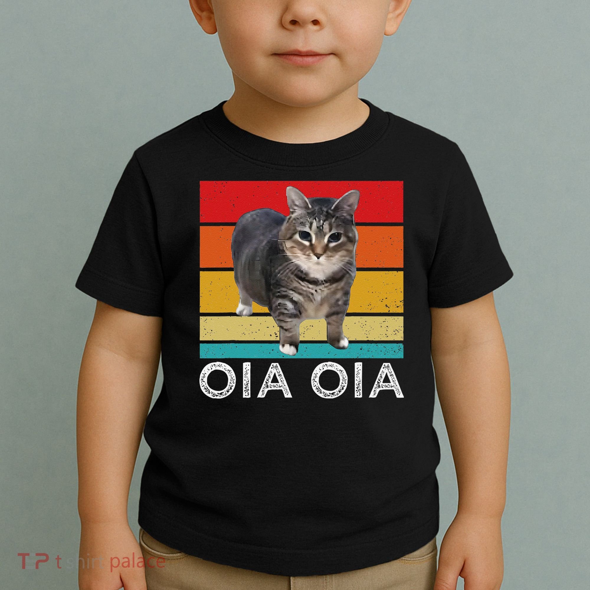 Oia Cat Meme I Wake Up Engage In Tomfoolery Oiia Cat Spinnin Toddler T-Shirt