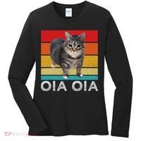 Oia Cat Meme I Wake Up Engage In Tomfoolery Oiia Cat Spinnin Women's Long Sleeve Shirt thumb 0