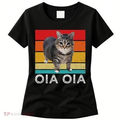 Oia Cat Meme I Wake Up Engage In Tomfoolery Oiia Cat Spinnin Women's T-Shirt