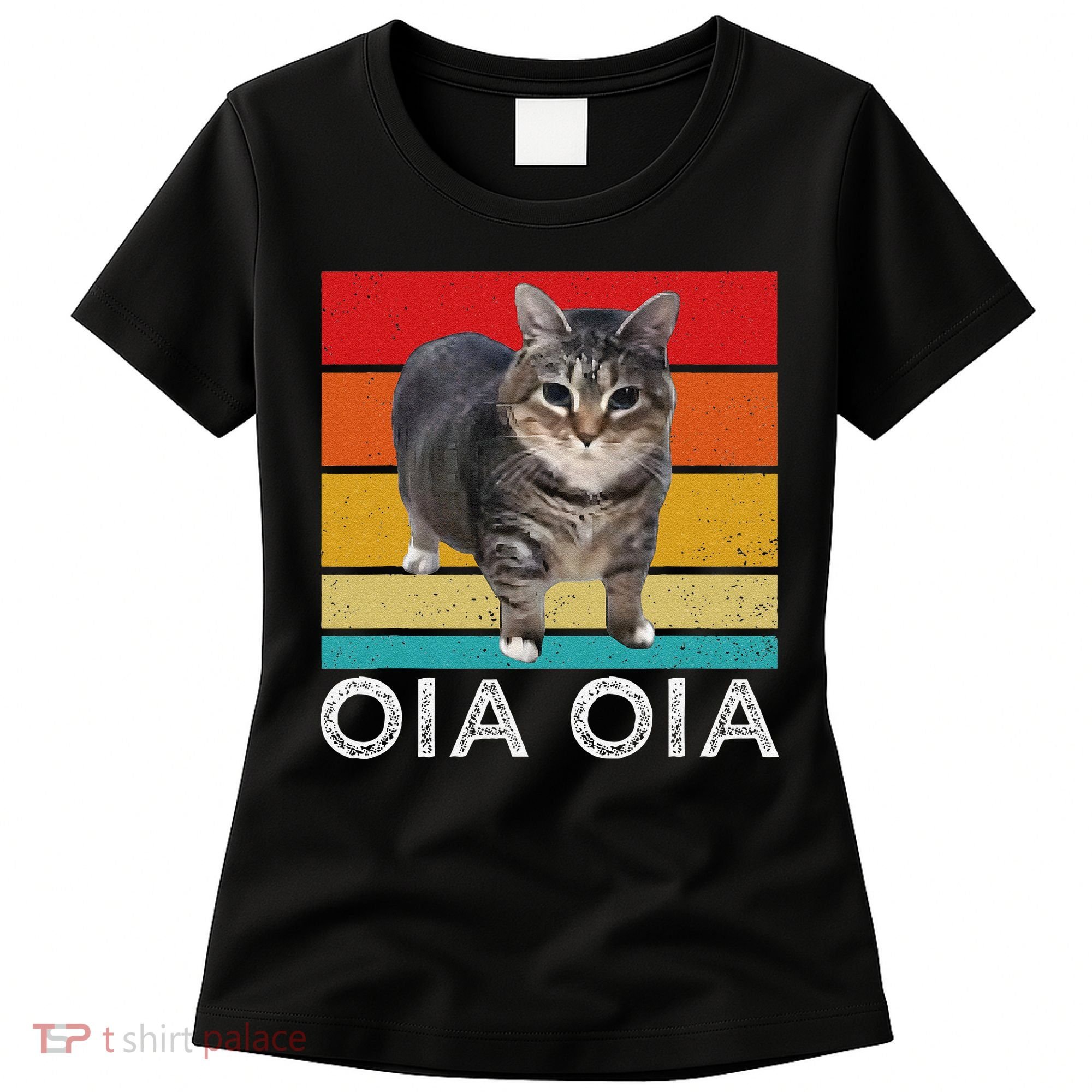Oia Cat Meme I Wake Up Engage In Tomfoolery Oiia Cat Spinnin Women's T-Shirt