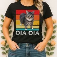 Oia Cat Meme I Wake Up Engage In Tomfoolery Oiia Cat Spinnin Women's T-Shirt thumb 2