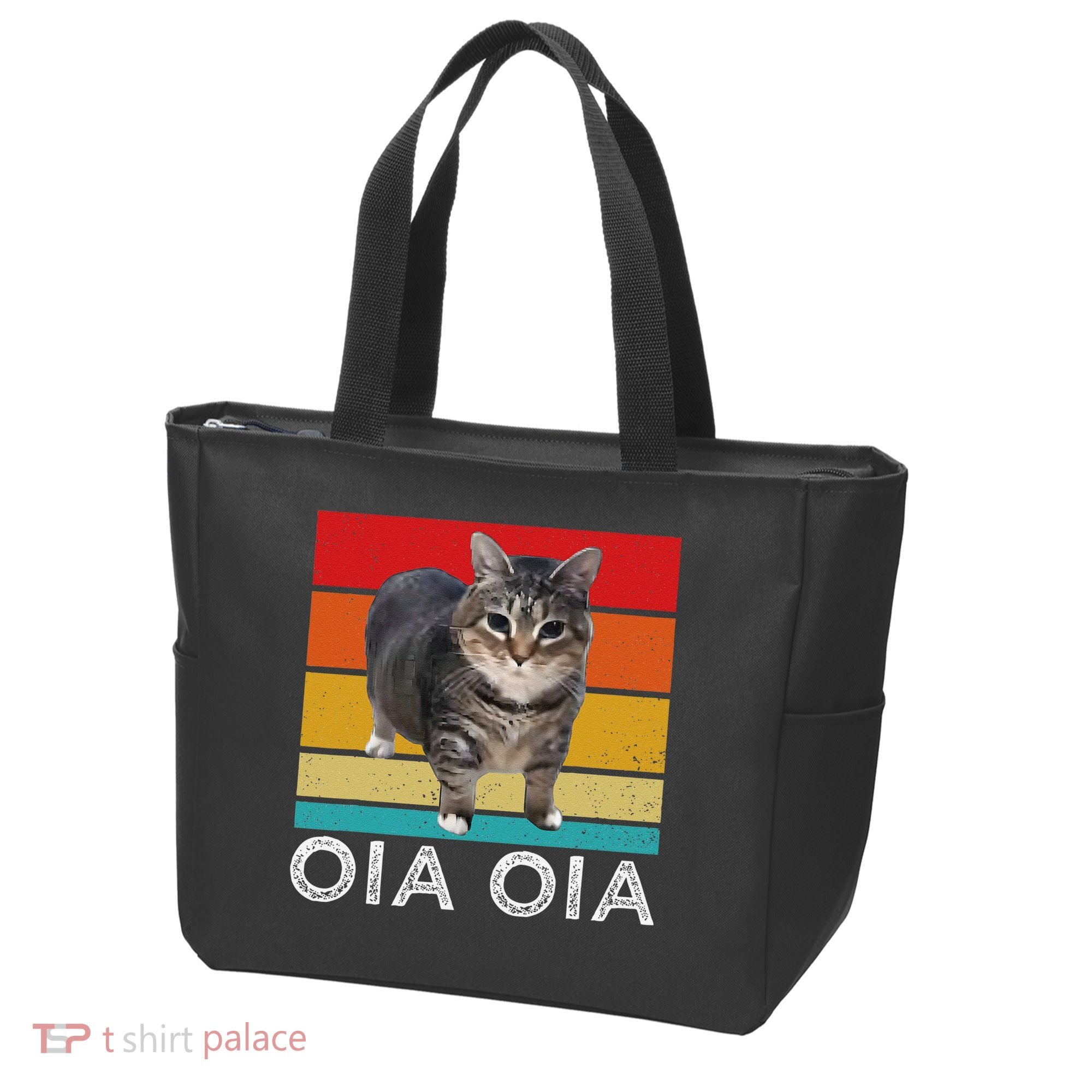 Oia Cat Meme I Wake Up Engage In Tomfoolery Oiia Cat Spinnin Tote Bag