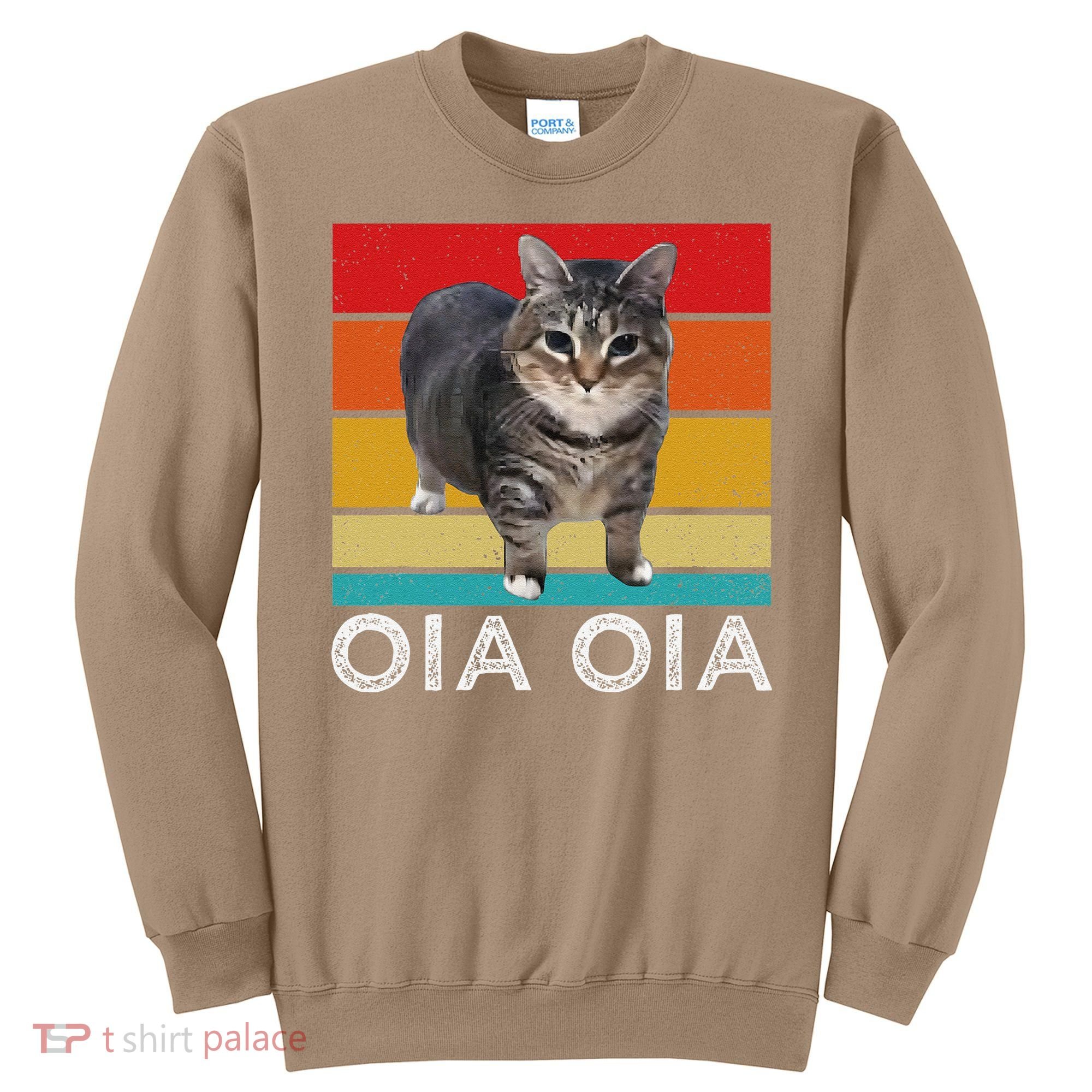 Oia Cat Meme I Wake Up Engage In Tomfoolery Oiia Cat Spinnin Sweatshirt