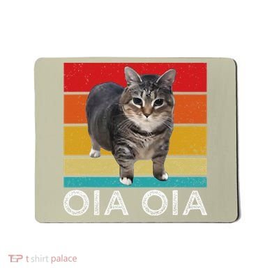 Oia Cat Meme I Wake Up Engage In Tomfoolery Oiia Cat Spinnin Mousepad