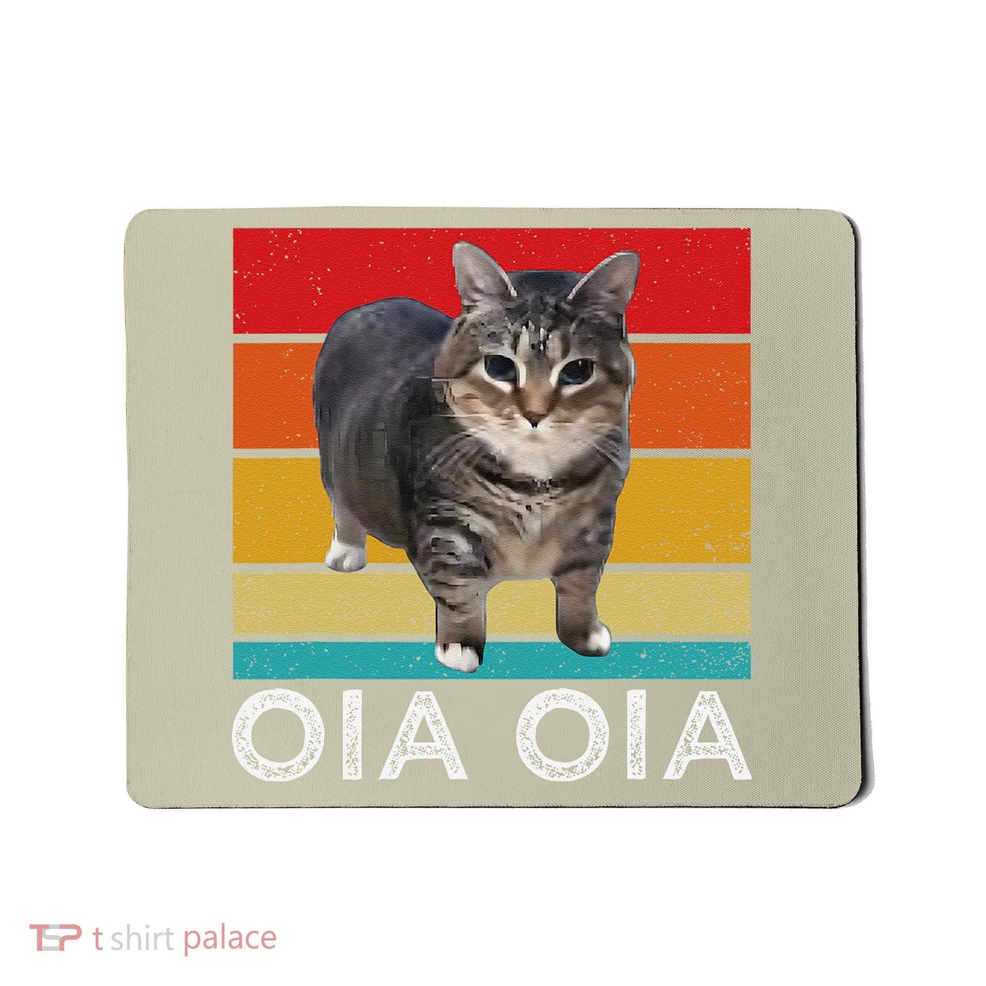 Oia Cat Meme I Wake Up Engage In Tomfoolery Oiia Cat Spinnin Mousepad