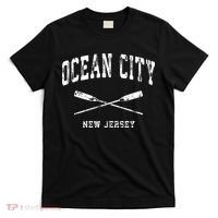 Ocean City New Jersey Vintage Nautical Crossed Oars T-Shirt thumb 0