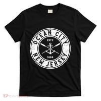 Ocean City New Jersey Nj Vintage Boat Anchor & Oars T-Shirt thumb 0