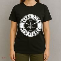 Ocean City New Jersey Nj Vintage Boat Anchor & Oars T-Shirt thumb 4