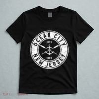 Ocean City New Jersey Nj Vintage Boat Anchor & Oars T-Shirt thumb 5