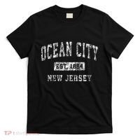 Ocean City New Jersey Nj Vintage Established Sports T-Shirt thumb 0