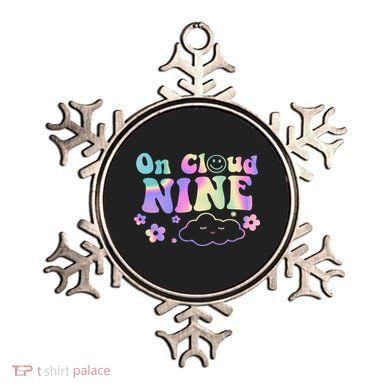 On Cloud Nine Flower Happy 9th Birthday 9 Years Old Funny Ornament