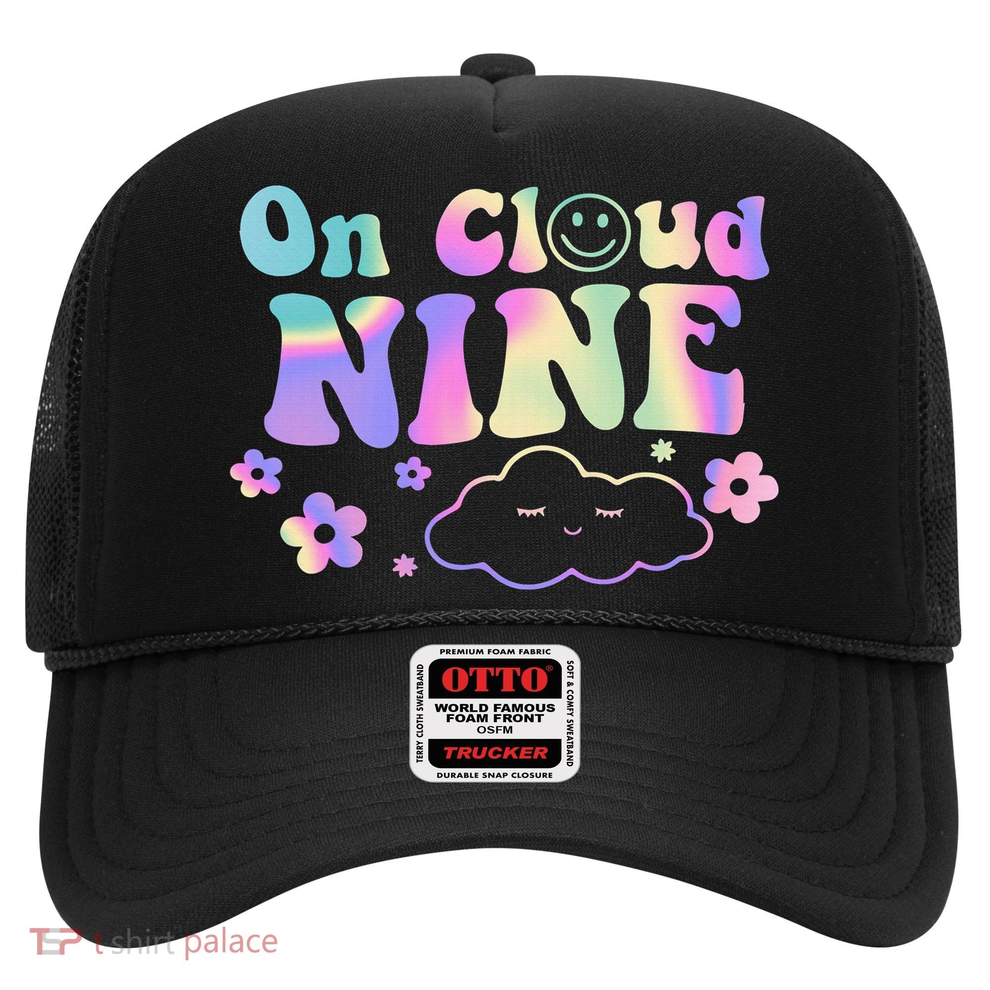 On Cloud Nine Flower Happy 9th Birthday 9 Years Old Funny Hat