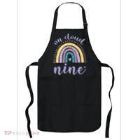 On Cloud Nine 9th Birthday 9 Years Old Rainbow Apron thumb 0