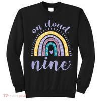 On Cloud Nine 9th Birthday 9 Years Old Rainbow Sweatshirt thumb 0