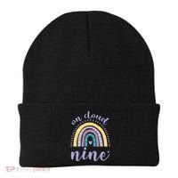 On Cloud Nine 9th Birthday 9 Years Old Rainbow Beanie thumb 0
