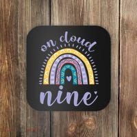On Cloud Nine 9th Birthday 9 Years Old Rainbow Coaster thumb 0