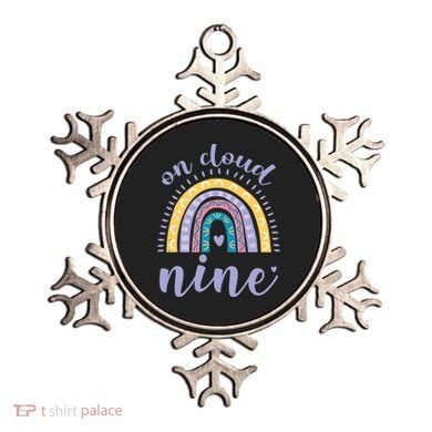 On Cloud Nine 9th Birthday 9 Years Old Rainbow Ornament