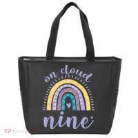 On Cloud Nine 9th Birthday 9 Years Old Rainbow Tote Bag thumb 0