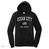 Ocean City New Jersey Nj American Flag Sports Women's Hoodie thumb 0