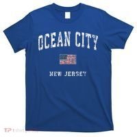 Ocean City New Jersey Nj American Flag Sports T-Shirt thumb 0