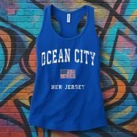Ocean City New Jersey Nj American Flag Sports Women's Tank Top thumb 3