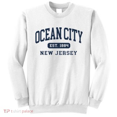 Ocean City New Jersey Retro Est Vintage Souvenir Sweatshirt