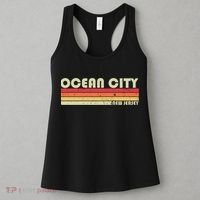 Ocean City Nj New Jersey Funny City Home Roots Gift Retro Great Gift Women's Tank Top thumb 3