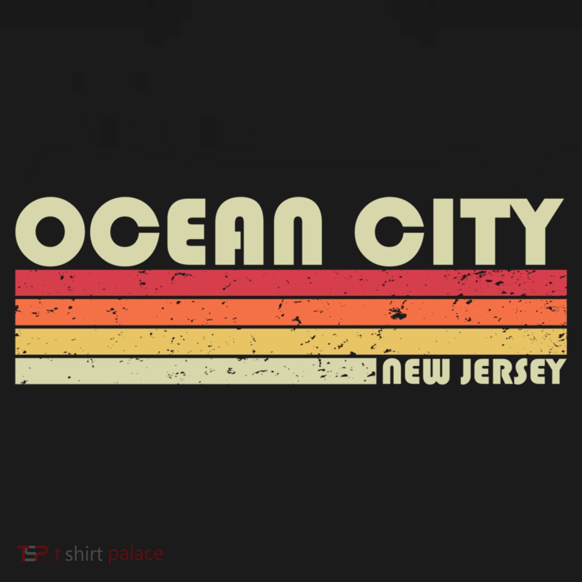 Ocean City Nj New Jersey Funny City Home Roots Gift Retro Great Gift Women's Tank Top