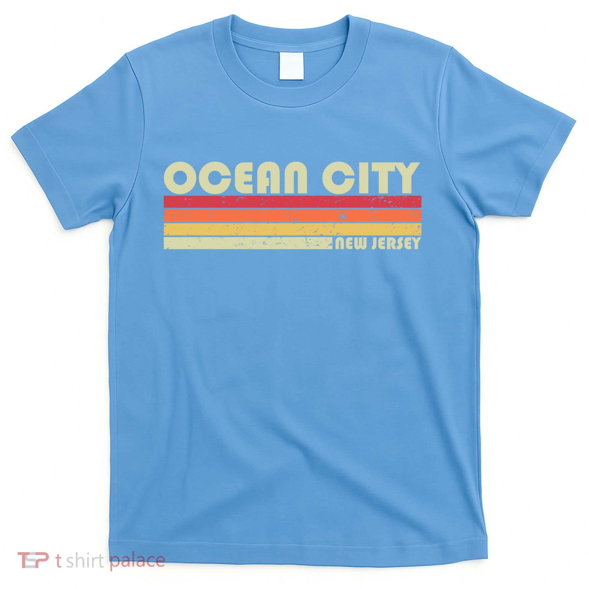 Ocean City Nj New Jersey Funny City Home Roots Gift Retro Great Gift T-Shirt