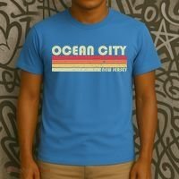Ocean City Nj New Jersey Funny City Home Roots Gift Retro Great Gift T-Shirt thumb 3