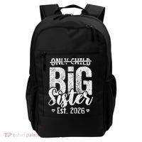 Only Child No More Big Sister EST 2026 Backpack thumb 0
