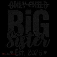 Only Child No More Big Sister EST 2026 Coffee Mug thumb 5