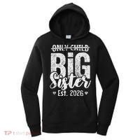 Only Child No More Big Sister EST 2026 Women's Hoodie thumb 0