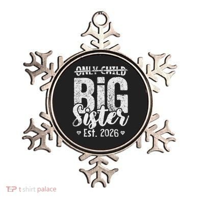 Only Child No More Big Sister EST 2026 Ornament