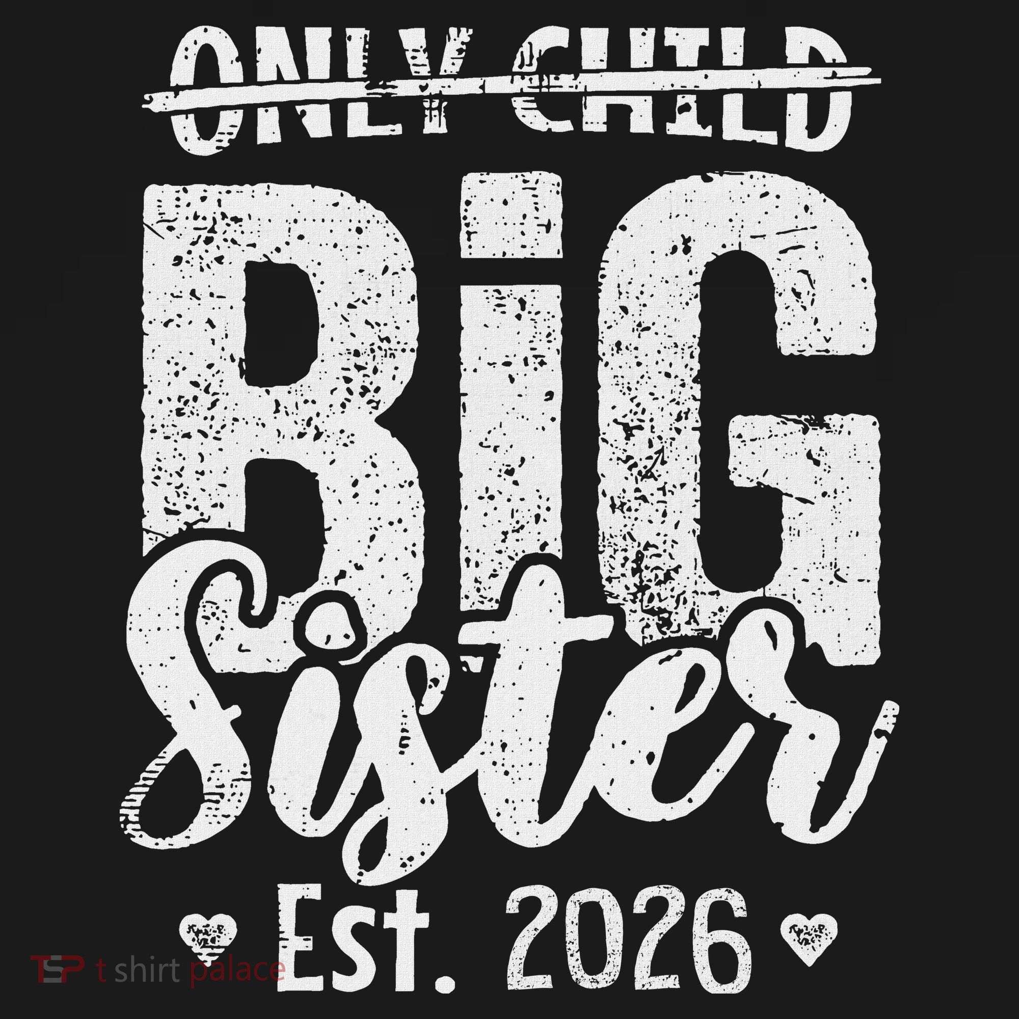 Only Child No More Big Sister EST 2026 Women's Tank Top