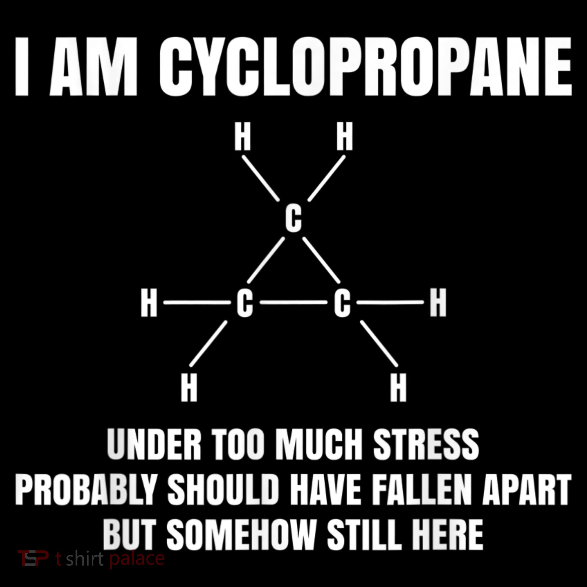 Organic Chemistry Nerd Cyclopropane Stress Joke Women's Hoodie