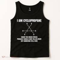 Organic Chemistry Nerd Cyclopropane Stress Joke Tank Top thumb 2