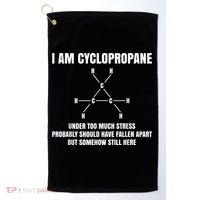 Organic Chemistry Nerd Cyclopropane Stress Joke Golf Towel thumb 0