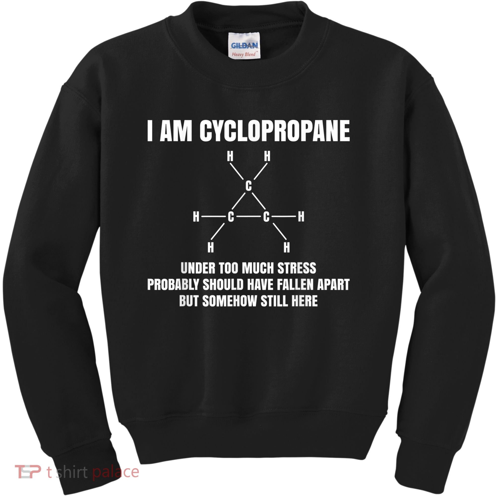 Organic Chemistry Nerd Cyclopropane Stress Joke Kids Sweatshirt