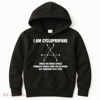 Organic Chemistry Nerd Cyclopropane Stress Joke Kids Hoodie thumb 0